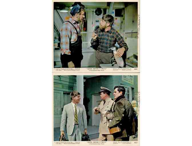 QUICK BEFORE IT MELTS, 1965, mini lobby cards, Robert Morse, George Maharis