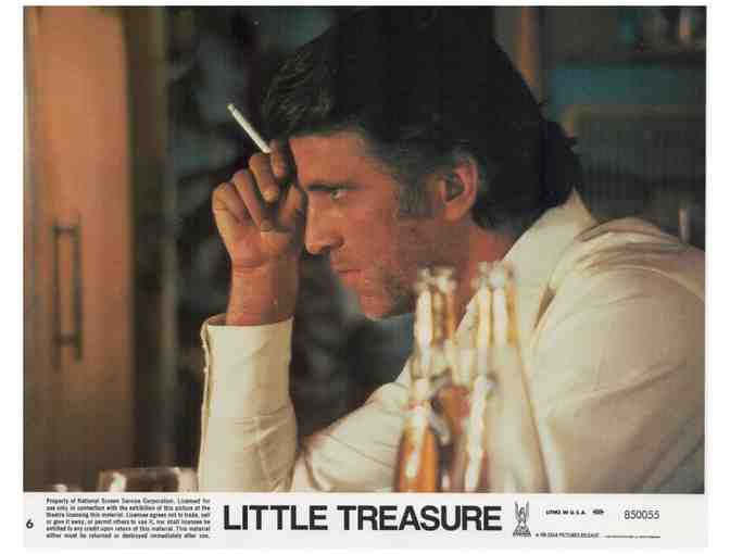 LITTLE TREASURE, 1985, mini lobby card, Margot Kidder, Burt Lancaster