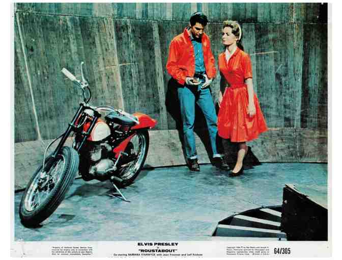 ROUSTABOUT, 1964, mini lobby cards, Elvis Presley, Barbara Stanwyck