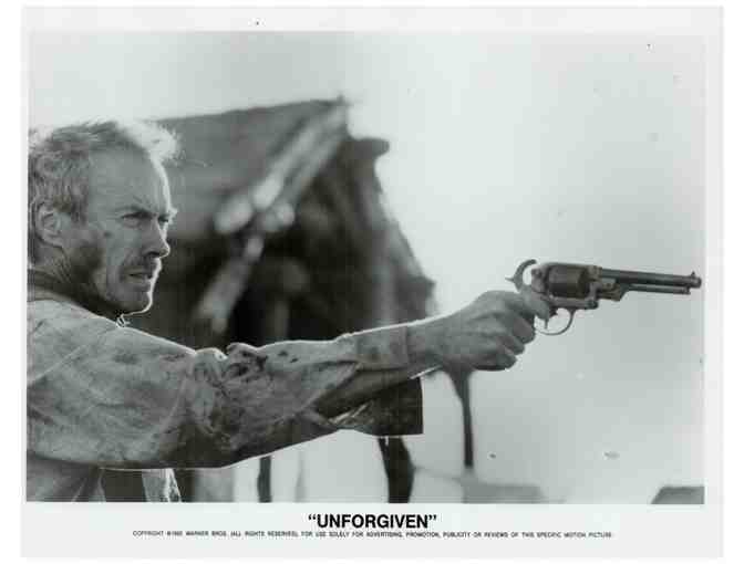 UNFORGIVEN, 1992, stills and card, Clint Eastwood, Morgan Freeman