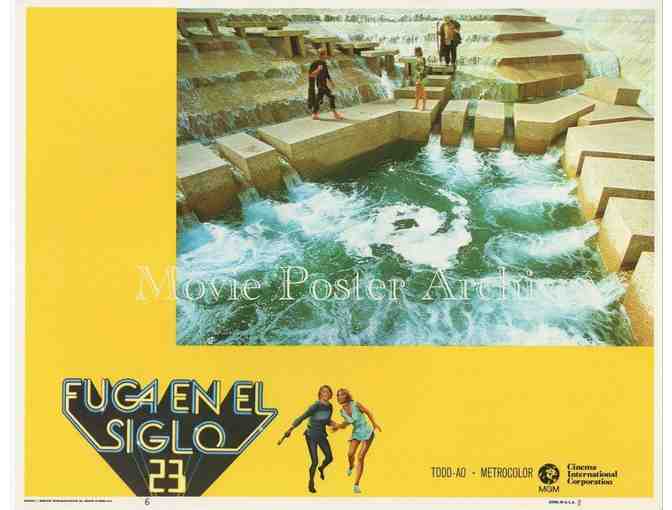 LOGANS RUN, 1976, lobby cards, Michael York, Farrah Fawcett