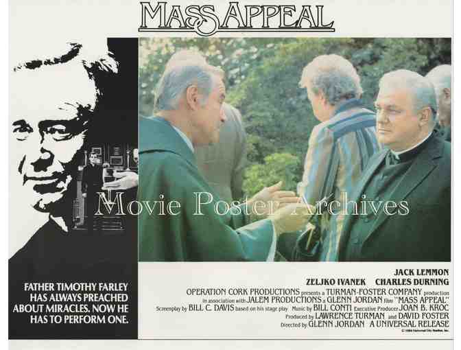 MASS APPEAL, 1984, International lobby cards, Jack Lemmon, Charles Durning