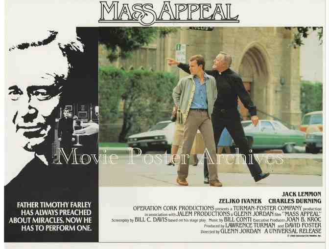 MASS APPEAL, 1984, International lobby cards, Jack Lemmon, Charles Durning