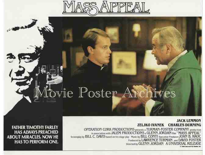 MASS APPEAL, 1984, International lobby cards, Jack Lemmon, Charles Durning