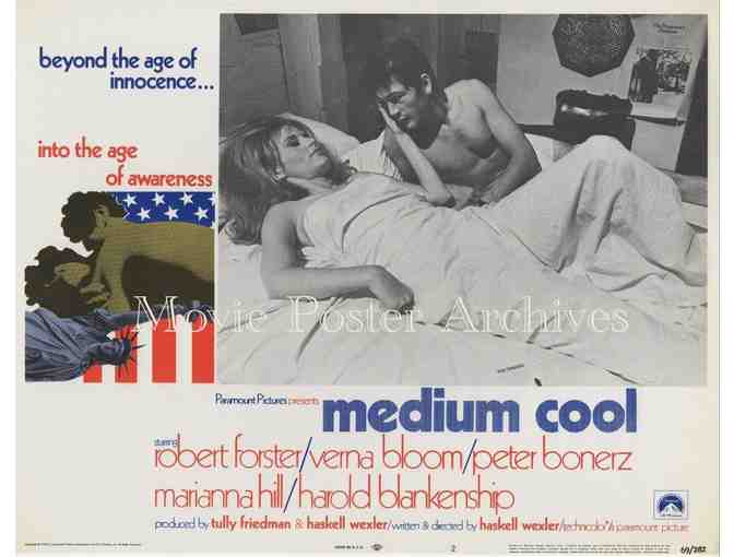 MEDIUM COOL, 1969, lobby cards, Robert Forster, Peter Boyle