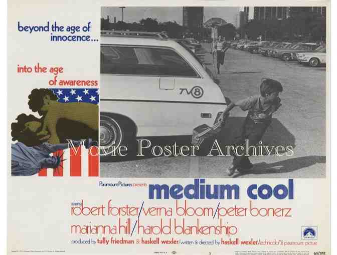 MEDIUM COOL, 1969, lobby cards, Robert Forster, Peter Boyle