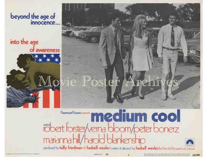 MEDIUM COOL, 1969, lobby cards, Robert Forster, Peter Boyle