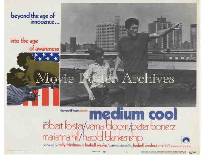 MEDIUM COOL, 1969, lobby cards, Robert Forster, Peter Boyle