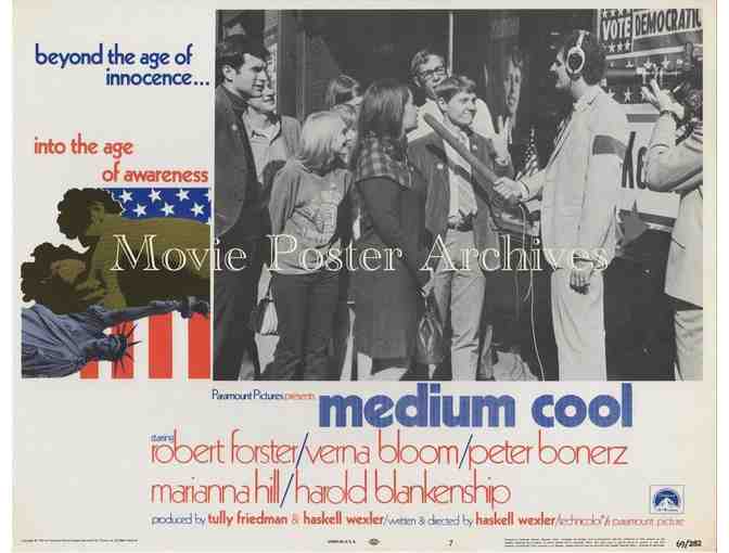 MEDIUM COOL, 1969, lobby cards, Robert Forster, Peter Boyle