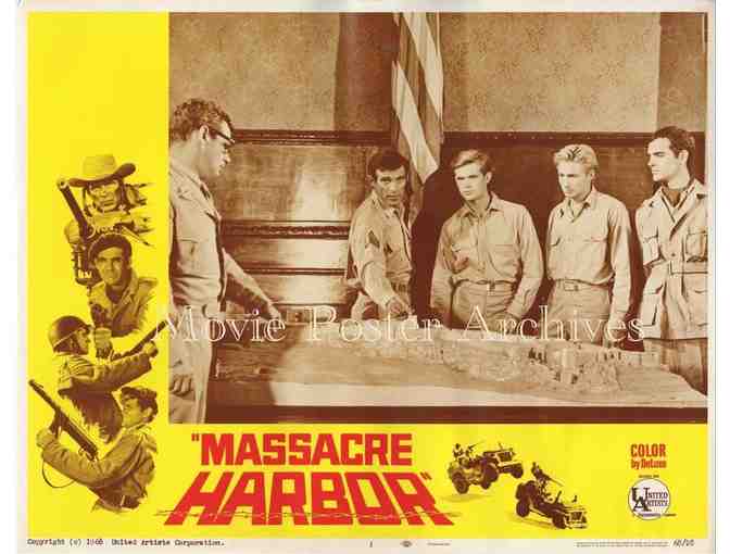 MASSACRE HARBOR, 1968, lobby cards, Christopher George, Claudine Longet