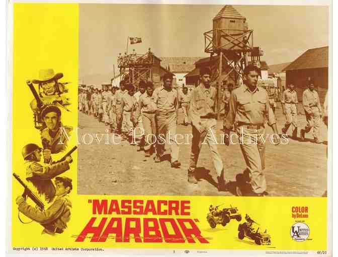 MASSACRE HARBOR, 1968, lobby cards, Christopher George, Claudine Longet