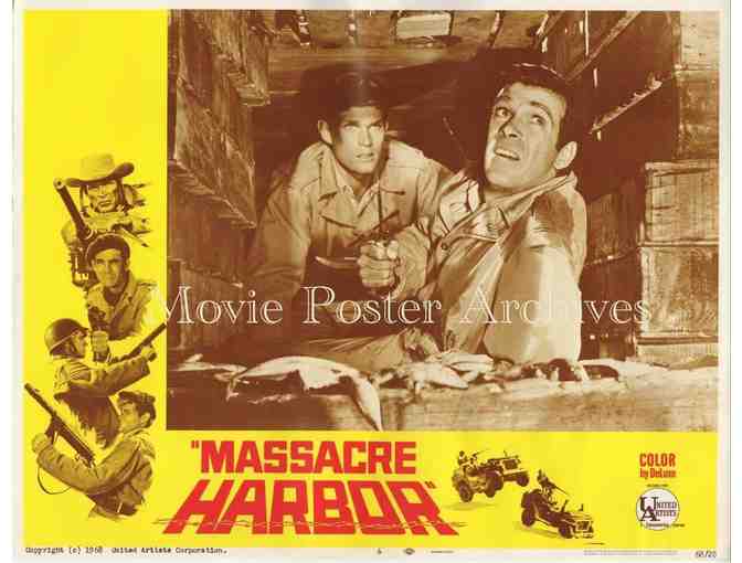 MASSACRE HARBOR, 1968, lobby cards, Christopher George, Claudine Longet