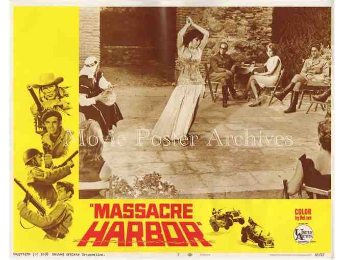 MASSACRE HARBOR, 1968, lobby cards, Christopher George, Claudine Longet