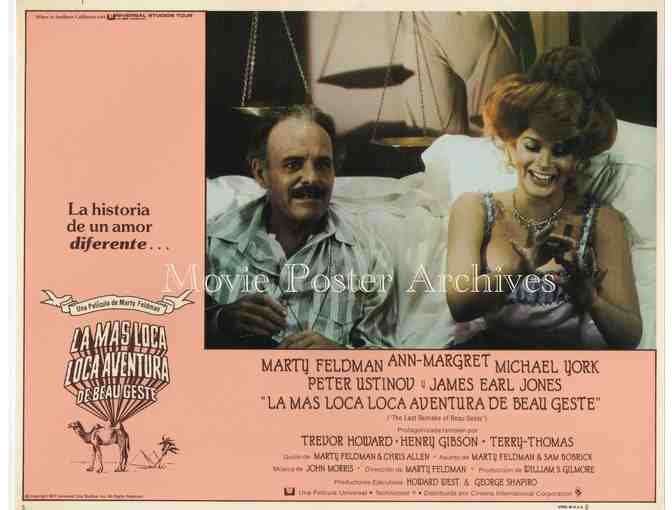 LAST REMAKE OF BEAU GESTE, 1977, lobby cards, Terry-Thomas, Ann-Margret