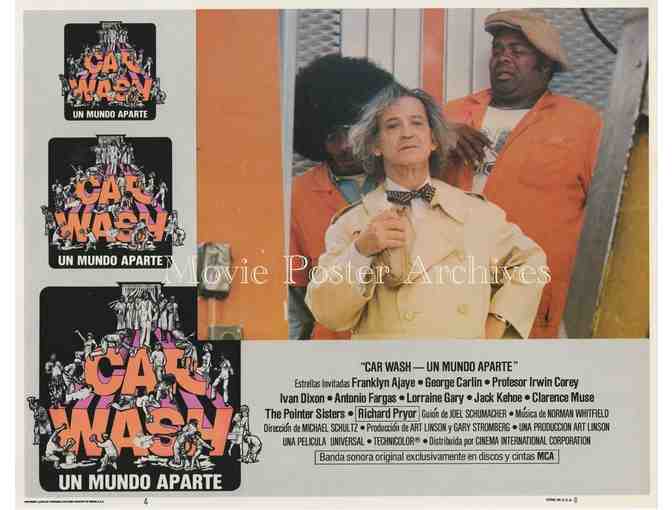 CAR WASH, 1976, lobby cards, Richard Pryor, George Carlin, Pointer Sisters