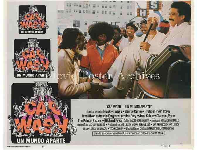 CAR WASH, 1976, lobby cards, Richard Pryor, George Carlin, Pointer Sisters