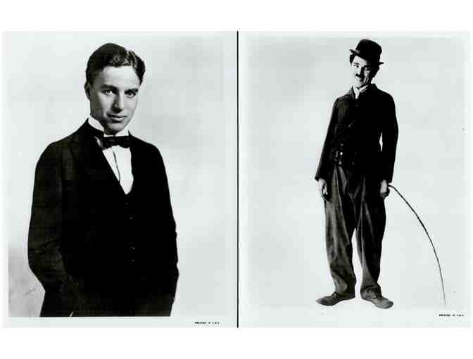 CHARLIE CHAPLIN, group of classic celebrity portraits, stills or photos