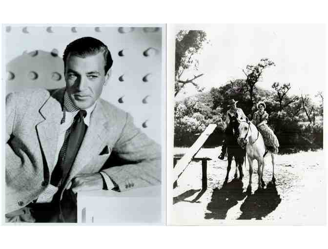 GARY COOPER, group of classic celebrity portraits, stills or photos