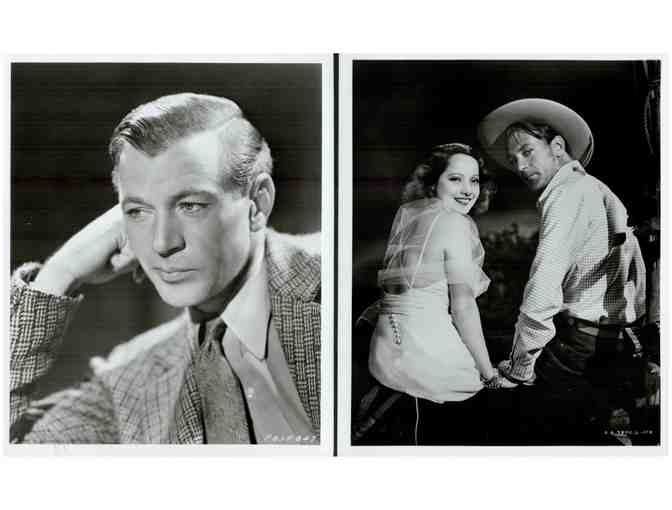 GARY COOPER, group of classic celebrity portraits, stills or photos