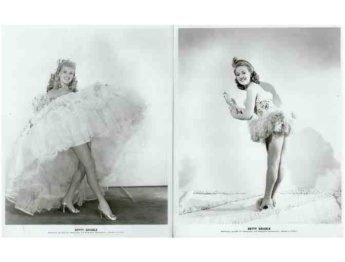 BETTY GRABLE, group of classic celebrity portraits, stills or photos