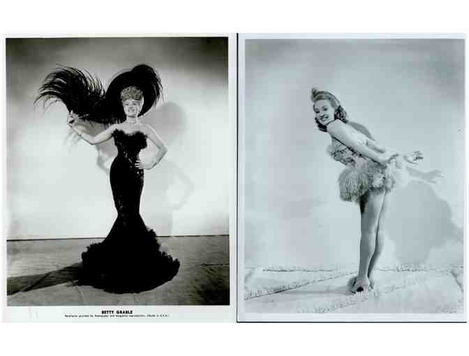 BETTY GRABLE, group of classic celebrity portraits, stills or photos