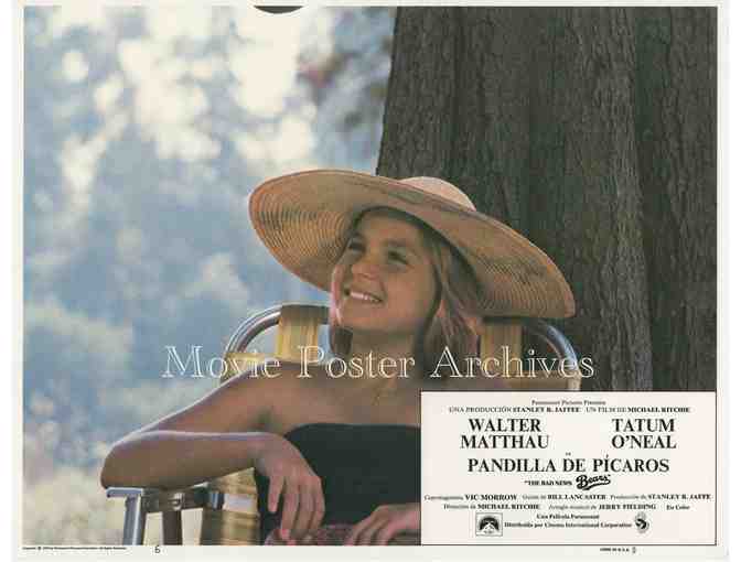 BAD NEWS BEARS, 1976, lobby cards, Walter Matthau, Tatum ONeal