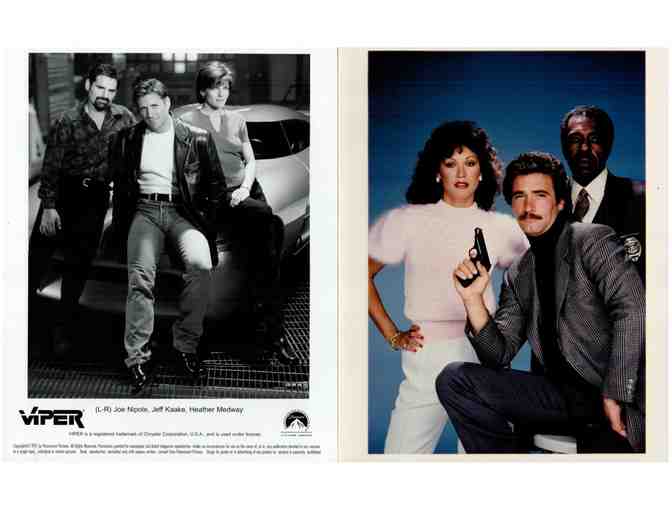 TV STILLS/PHOTOS LOT 8, varying dates, 8 titles, Babylon 5, MacGyver, Magnum PI, Family Ties