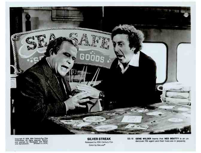 SILVER STREAK, 1976, cards and stills, Gene Wilder, Richard Pryor