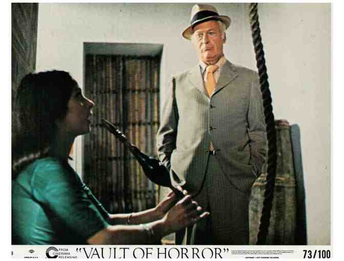 VAULT OF HORROR, 1973, mini lobby cards, Dawn Addams, Curt Jurgens