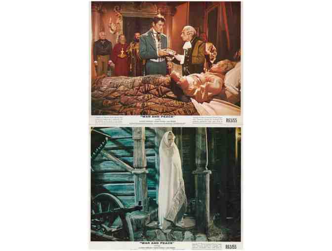 WAR AND PEACE, 1956, mini lobby cards, Audrey Hepburn, Mel Ferrer