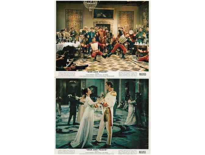 WAR AND PEACE, 1956, mini lobby cards, Audrey Hepburn, Mel Ferrer