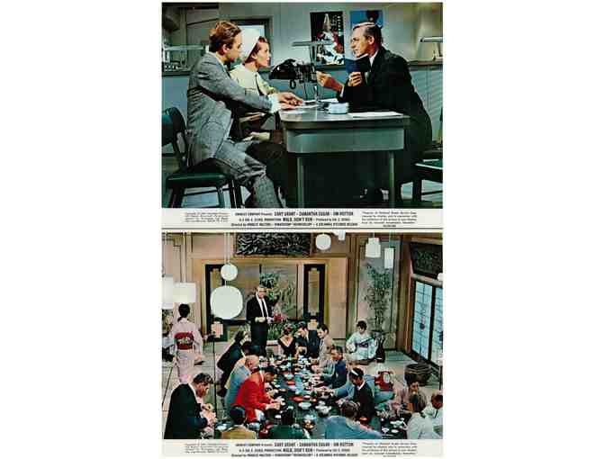 WALK DONT RUN, 1966, mini lobby cards, Cary Grant, Samantha Eggar