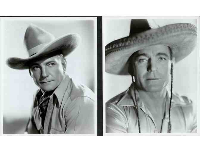 BUCK JONES, group of classic celebrity portraits, stills or photos