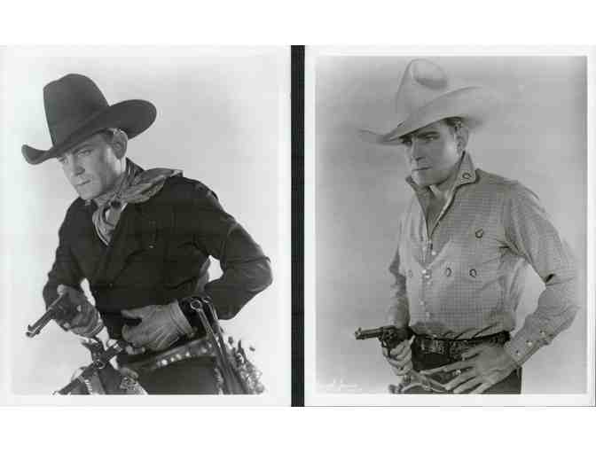 BUCK JONES, group of classic celebrity portraits, stills or photos