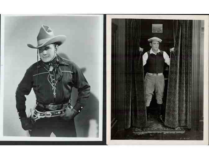 BUCK JONES, group of classic celebrity portraits, stills or photos