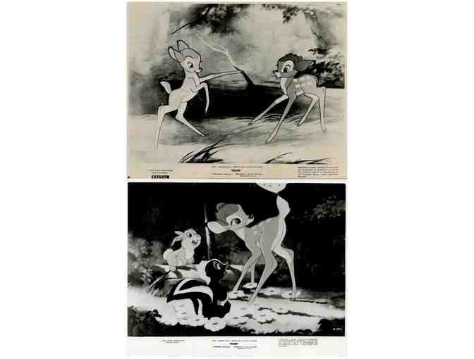 BAMBI, 1942, movie stills, collectors lot, Walt Disney animated feature