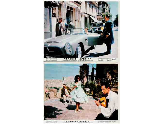 SPANISH AFFAIR, 1957, mini lobby cards, Richard Kiley, Carmen Sevilla