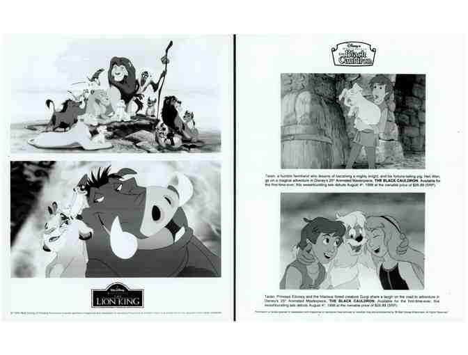 DISNEY ANIMATION MOVIE STILL & PHOTO LOT 3, varying dates, 6 different titles