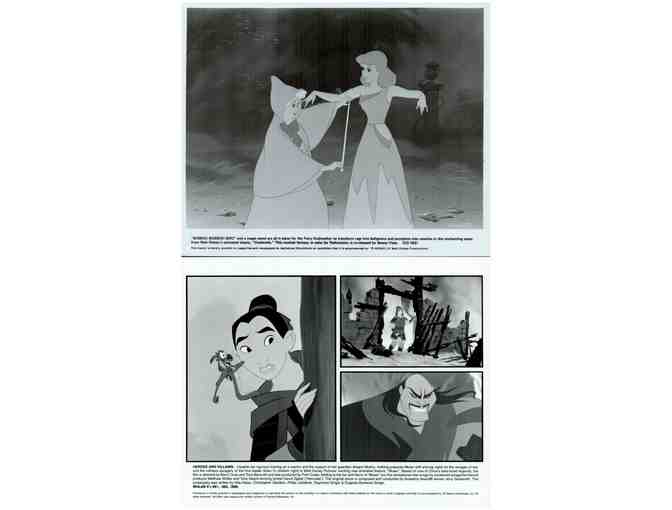 DISNEY ANIMATION MOVIE STILL & PHOTO LOT 3, varying dates, 6 different titles