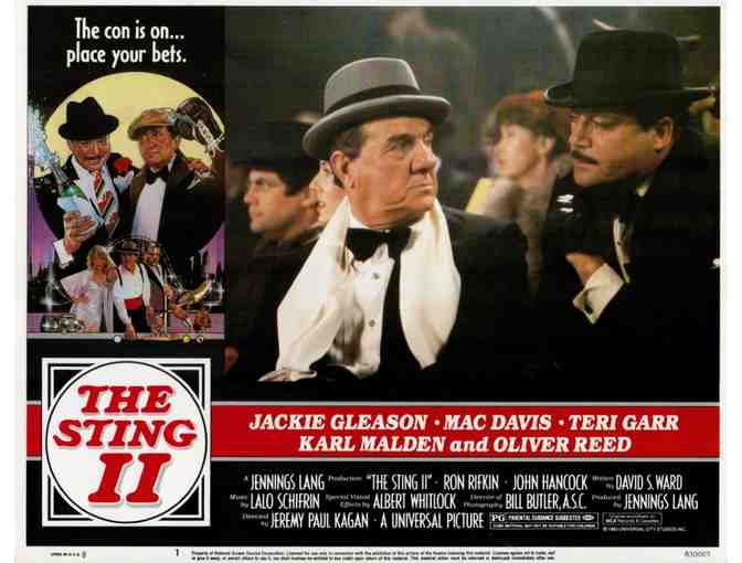 STING II, 1983, lobby card set, Jackie Gleason, Mac Davis