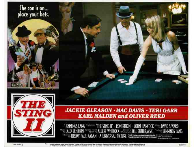 STING II, 1983, lobby card set, Jackie Gleason, Mac Davis