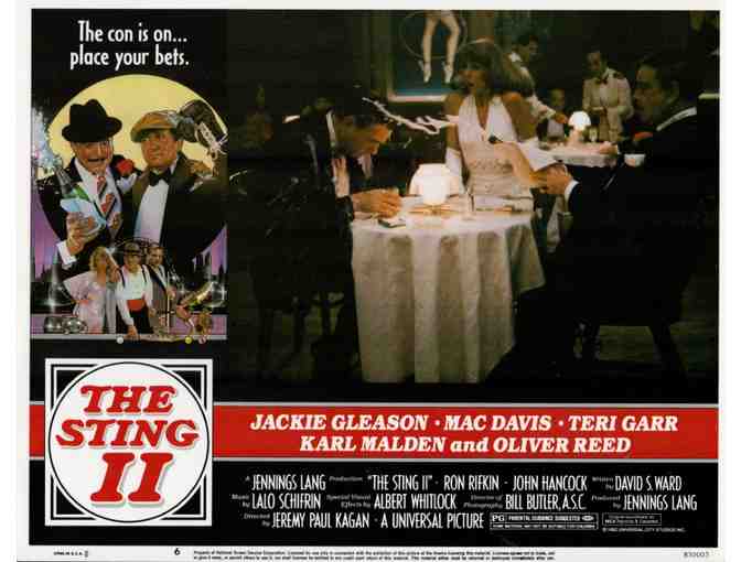 STING II, 1983, lobby card set, Jackie Gleason, Mac Davis