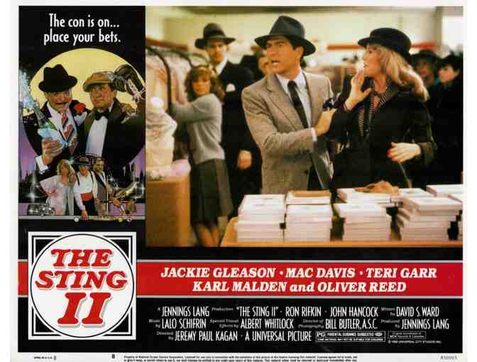 STING II, 1983, lobby card set, Jackie Gleason, Mac Davis