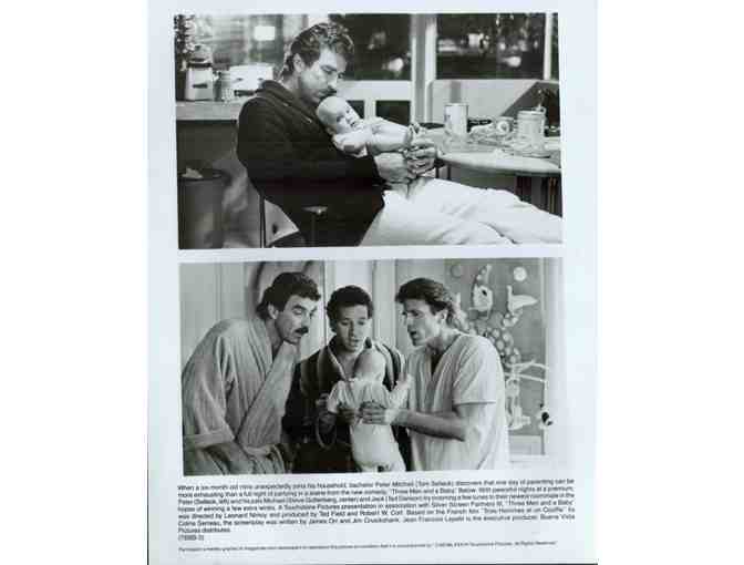 THREE MEN AND A BABY, 1987, movie stills, Tom Selleck, Steve Guttenberg