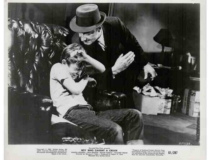 BOY WHO CAUGHT A CROOK, 1961, movie stills, Richard Crane, Wanda Hendrix