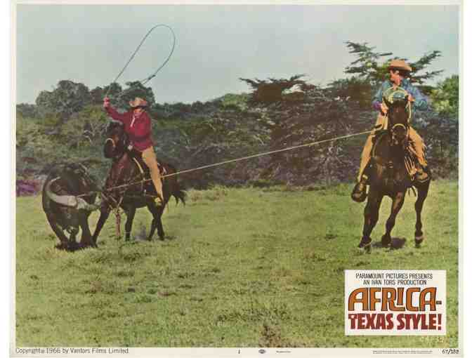 AFRICA - TEXAS STYLE, 1967, lobby cards, Hugh O'Brian, John Mills