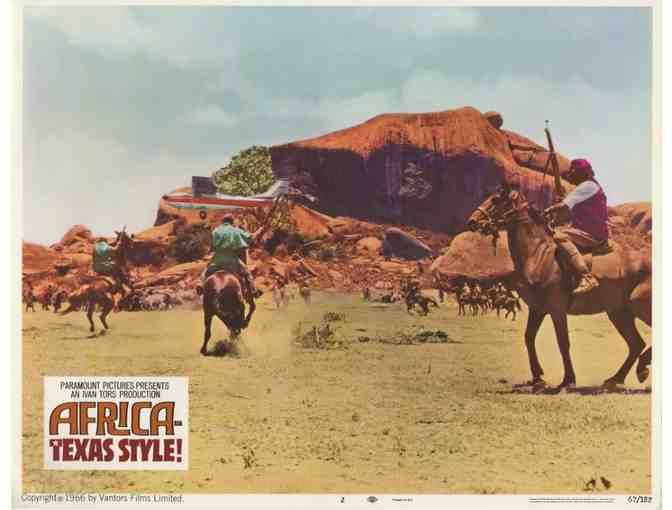 AFRICA - TEXAS STYLE, 1967, lobby cards, Hugh O'Brian, John Mills