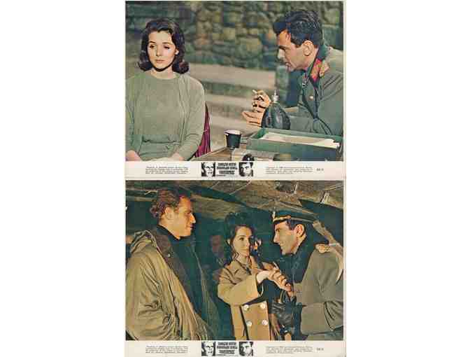 COUNTERPOINT, 1968, mini lobby cards, Charlton Heston, Leslie Nielsen