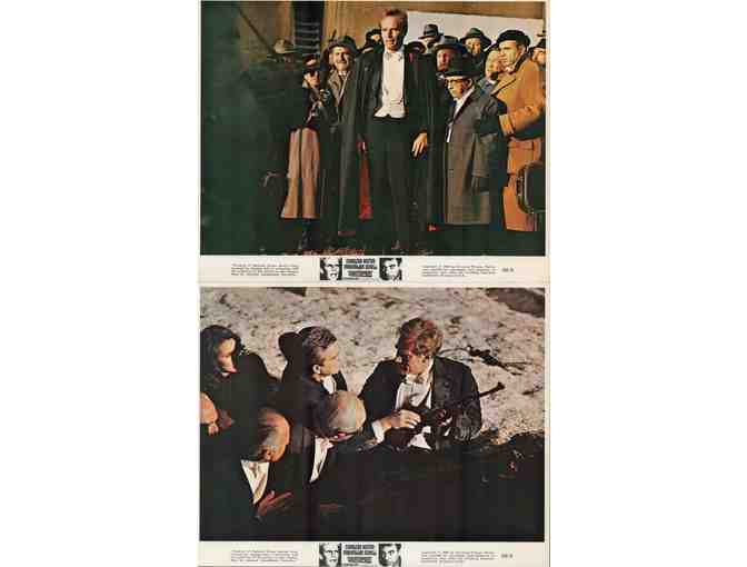 COUNTERPOINT, 1968, mini lobby cards, Charlton Heston, Leslie Nielsen