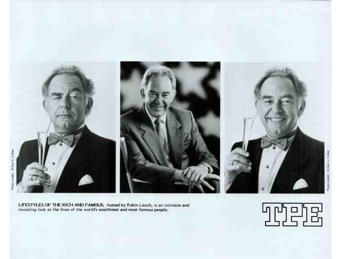 Robin Leach, group of classic celebrity portraits, stills or photos